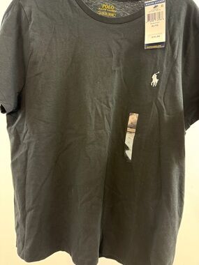 Polo by Ralph Lauren Black Short Sleeve Crew Neck Tee with Embroidered Pony